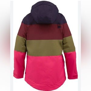 Burton Eclipse Snowboard/Ski Color Block Striped Winter Jacket Women's Small